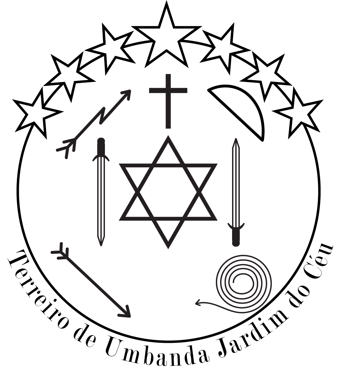 Logo do Terreiro de Umbanda Jardim do Céu